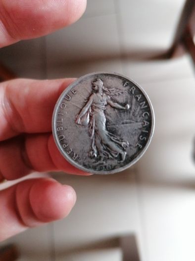 1960 France Silver 5 Francs Coin