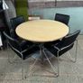 Round Office Table & 3 Chairs Image 2