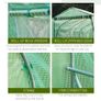 3x2 m Polytunnel Walk-in Greenhouse-Green (FREE SHIPPING) Image 4