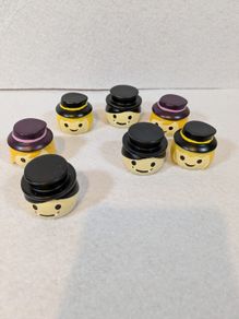 Wood turned Halloween figures