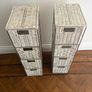 Metal & wicker drawers Image 3