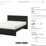 IKEA MALM Double Bed with Orthopaedic Mattress Image 4