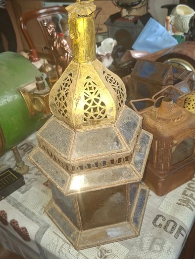 Vintage Large Moroccan, Moorish, or North African Hanging Lantern, Postage available or Collection