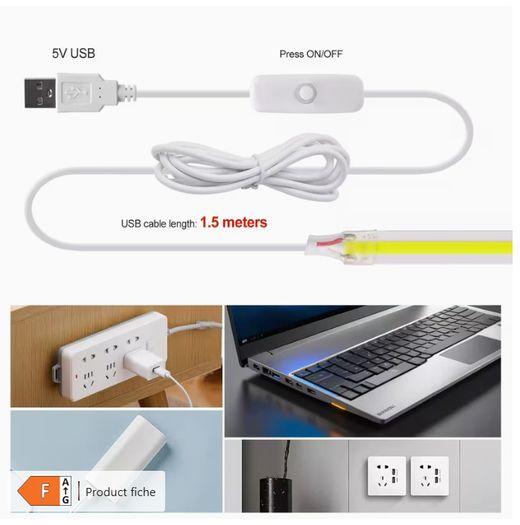 5M COB LED Light Strip High brightness light