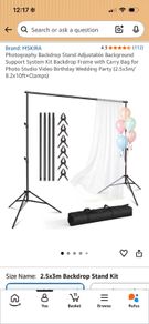 Photography backdrop stand kit