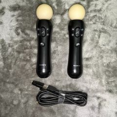 2x Sony PlayStation Move Motion Controllers PS3 PS4 PSVR with Charging Cable