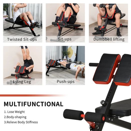 Multifunction Weight Bench 7 Level Adjustable Flat Incline Decline Bench