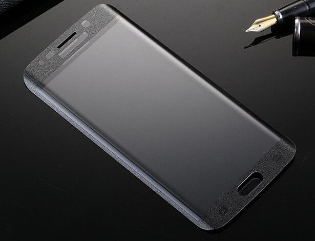 Full Curved 3D Tempered Glass Protector For Samsung Galaxy S6 EDGE PLUS- Black