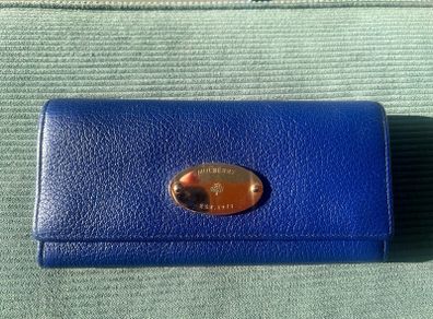 Mulberry Purse in Neon Blue