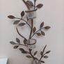 Metal wall art / tea light holders x 3 Image 2