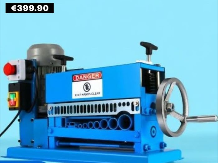 New  220v  Scrap Cable Stripping Machine 1mm-40mm, 10 Blades Wire Stripper Recycling Copper Cable Strippers