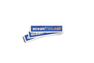 Oceanfree.net Glossy Stickers 3-Pack