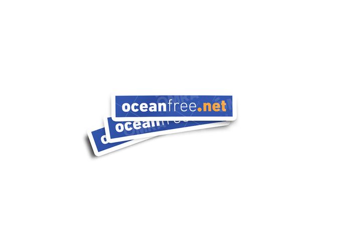 Oceanfree.net Glossy Stickers 3-Pack