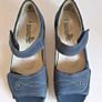 Waldlaufer Hilena Blue Nubuck Leather Wide Fit H Sandals UK3 EU36 BNIB  CAN POST Image 5
