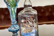 Vintage Crafted Tall Ship in a Pitlochry House of Lords Whisky Bottle 1960 s