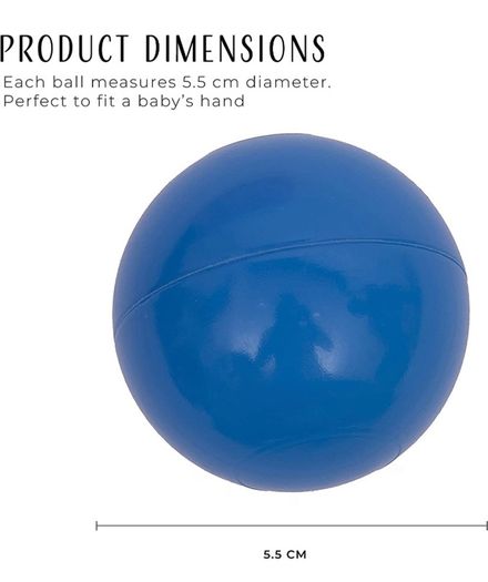 Playballs, Soft Pit Balls for Kids, Small Colourful Plastic Balls, Crush Proof, Smooth Surface and No Sharp Edges, Toxic Free, Multi Pack Baby Approved Playball Set MULTIPLE COLOURS AVAILABLE (FREE POSTAGE)