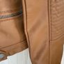 Vero Moda tan leather look biker jacket NWT size S UK 8 Image 8