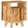 Bedside Table 40x30x50 cm Rough Mango Wood Image 3