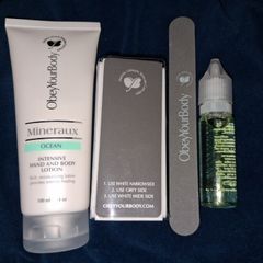 x4 Bundle - Brand New Mineraux Collection - Obey Your Body - Natural Glow Nail Kit - RRP - 41.00 - Open To Offers!!