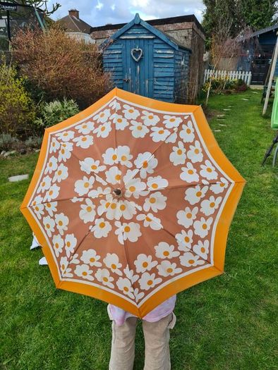 Vintage Johnston umbrella 1970s 1960s, rare find