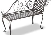 Garden Bench | Antique brown | Steel | Standard | Durable | Garden Bench