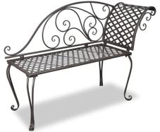 Garden Bench | Antique brown | Steel | Standard | Durable | Garden Bench