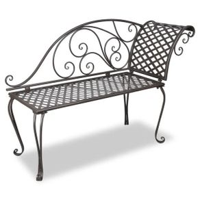 Garden Bench | Antique brown | Steel | Standard | Durable | Garden Bench