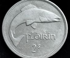 Ireland - 1965 - Florin - Salmon - KM.15a - [2458]