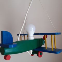 Wooden aeroplane ceiling light