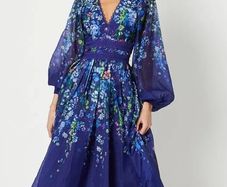 Brand new Coast  Organza Floral Placement Lace Trim Midaxi Dress
