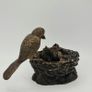 Bird Feeding Babies - Bronze Image 2