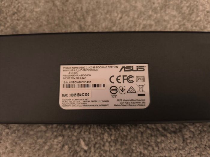 Asus HZ-3B Plus Universal Dock