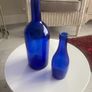 Two Vintage Cobalt Blue Bottles Image 2