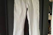 BERSHKA ladies white distressed jeans size 4/6