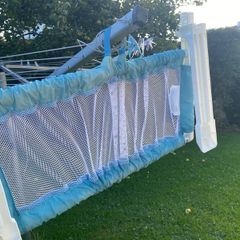 blue bed rail cot side portable