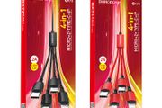 BOROFONE BX72 4-in-1, charging cable for Lightning / Micro-USB / USB-C 2, 1m, current up to 2A.