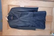 Ramsay black ladies leather jacket size UK 10