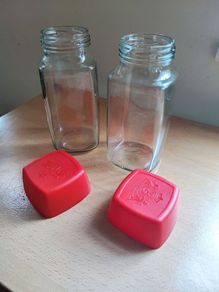 3 glass food containers
