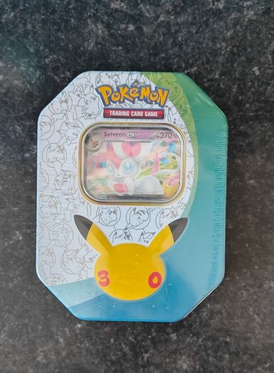 FREE Tracked Shipping. Pokemon 30th Celebration Sylveon EX Tin
