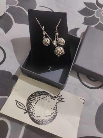 sterling silver necklace set