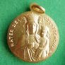 Vintage Gold Plated Pope John Paul II and Queen of Poland Our Lady Image 7