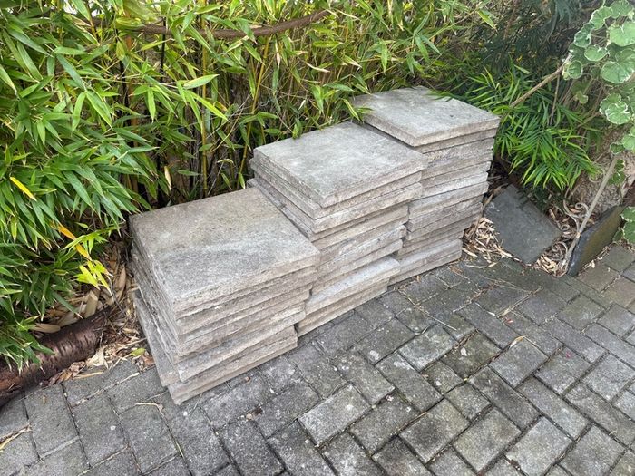 free used garden concrete slabs