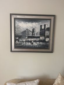 Hand painted art - PARIS
