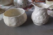 Belleek Sugar &amp; Creamer