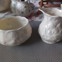 Belleek Sugar & Creamer