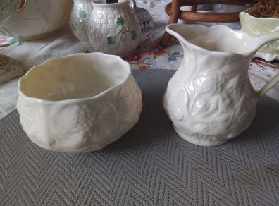 Belleek Sugar & Creamer