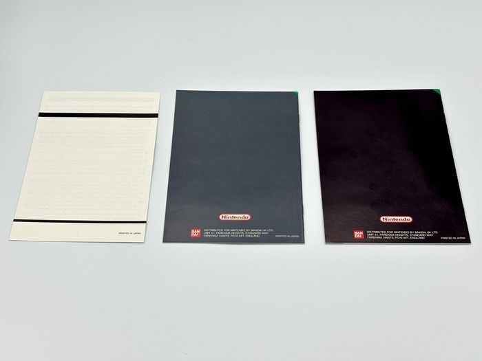 Nintendo Scope 6 Instruction Booklet Set for Nintendo SNES