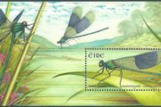 2009 Ireland Fauna and Flora Dragonflies  Banded Demoiselle Commemorative Stamp Miniature Sheet Mint Never Hinged (MNH)