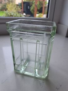 Exide Glass Battery Case 1930's