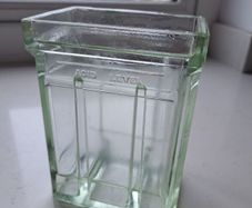 Exide Glass Battery Case 1930's